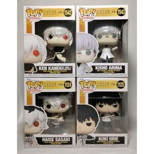 Funko Pop Tokyo Ghoul Ken Kaneki, Kisho Arima, Kuki Urie and/or Haise Sa…